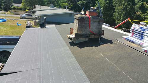 residential flat roofing installation